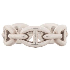 HERMÈS - Anello Chaine d'ancre Enchaînée modello piccolo Hermès in argento (T54) Argento