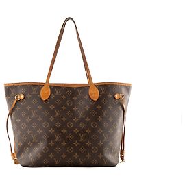 LOUIS VUITTON - Borsa tote Louis Vuitton Neverfull MM in canvas monogram Marrone
