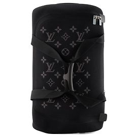 LOUIS VUITTON - Mala Horizon Soft Duffle 55 Louis Vuitton em tela monogramada preta e cinza Preto