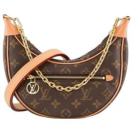 LOUIS VUITTON - Borsa a tracolla Loop Louis Vuitton in canvas monogram Marrone