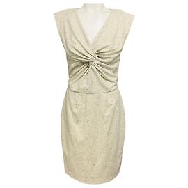 Robe midi en tweed de laine multicolore crème Jason Wu Beige
