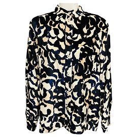 Autre Marque forte_forte Ink Multi Le Stampe Samtbluse Mehrfarben