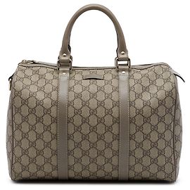 Bolsa Boston Gucci Joy Medium GG Supreme Bege Bege