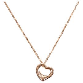 Tiffany & Co Collar Tiffany Open Heart Diamante 750(YG) 3.0g Amarillo