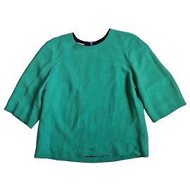 Dries Van Noten Green Rayon Blend Top Green