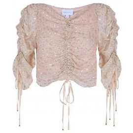 Autre Marque Alice McCall Top Like A Woman Beige D'oro