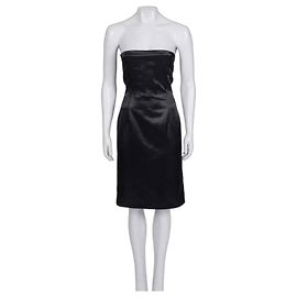 Autre Marque McQ by Alexander McQueen Black Bustier Mini Dress IT 40 S Other