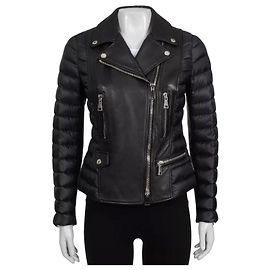 NWOT Moncler Souci Black Fitted Down Jacket S Pre-owned Andere