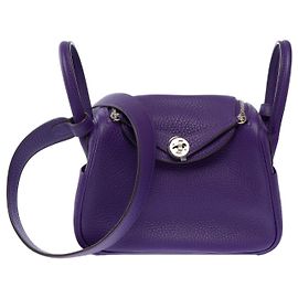Hermès Sac HERMES Lindy en Cuir Violet - 103922 Violet