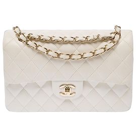 Bolsa CHANEL Timeless/Classique em Couro Branco - 103935 Branco