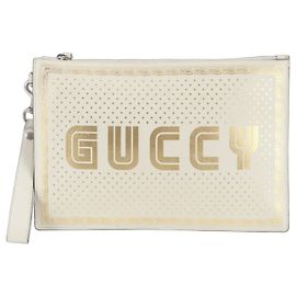 Pouch Gucci x SEGA GUCCY in pelle Crudo