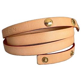 Louis Vuitton Cinto de Pochette Florentine em couro vachetta Bege
