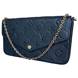 Louis Vuitton Pochette Félicie Cuir Monogram Empreinte Noir