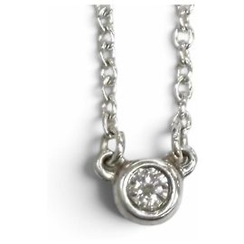 Autre Marque Tiffany & Co. Elsa Peretti Diamond by the Yard Necklace Silvery