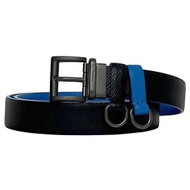 Prada Wendelgürtel Schwarz Blau
