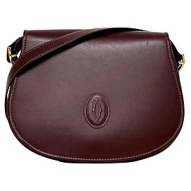 Bolso de hombro Cartier Must Burdeos
