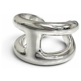 Hermès Anel Hermes Osmo's PM AG925 Silver Prata