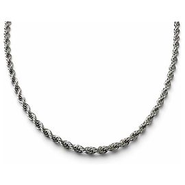 Autre Marque Tiffany & Co. SV925 Twist Chain Necklace Silvery