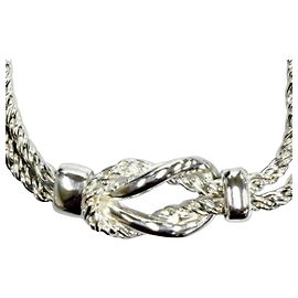 Autre Marque Tiffany & Co. 925 Center Knot Necklace Silvery
