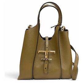 Saco de Compras Mini T-Timeless da Tod's Verde oliva