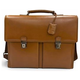 Salvatore Ferragamo Lederaktentasche Braun
