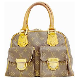 Bolso Louis Vuitton Monogram Manhattan PM Castaño