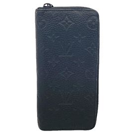 Cartera Zippy Monogram Taurillon Louis Vuitton Negro