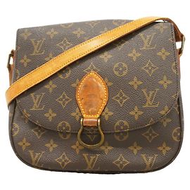 Bolso de hombro Louis Vuitton Monogram Saint Cloud GM Castaño
