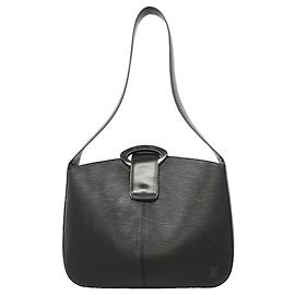 Borsa a tracolla Louis Vuitton in pelle Epi Nero