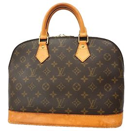 Louis Vuitton Alma Monogram Handbag M51130 Brown