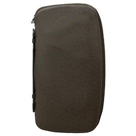 Cartera larga Louis Vuitton Taiga Organizer Atoll en Grizzly Castaño
