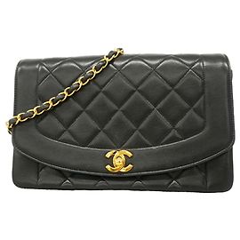 Borsa a tracolla Chanel Diana Chain Nero
