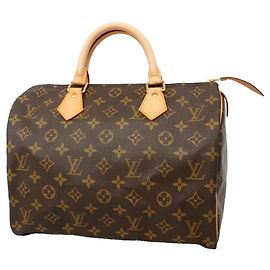 Louis Vuitton Monogram Speedy 30 Handbag Brown