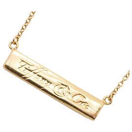 Autre Marque Collier Notes Bar Tiffany & Co. en or jaune 18K Autre