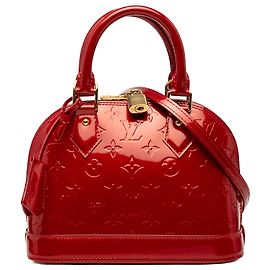 Louis Vuitton Red Monogram Vernis Alma BB Rouge