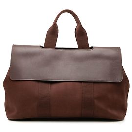 Hermès Brown Toile and Swift Valparaiso MM Brown Dark brown