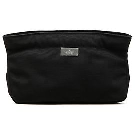 Gucci Black Nylon Pouch Black