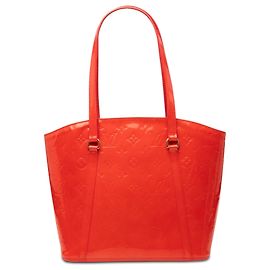 Louis Vuitton Red Monogram Vernis Avalon MM Rot