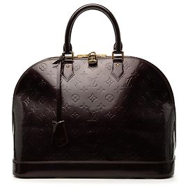 Louis Vuitton Purple Monogram Vernis Alma GM Violet