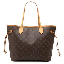 Louis Vuitton Brown Monogram Neverfull MM Braun