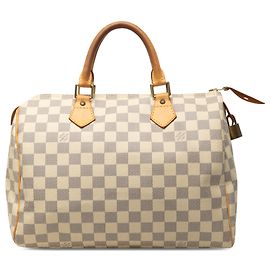 Louis Vuitton White Damier Azur Speedy 30 White