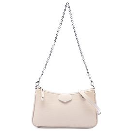 Louis Vuitton Brown Epi Easy Pouch On Strap Marrom Bege