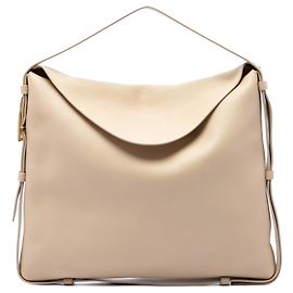 Bolsa de Ombro Cradle Bottega Veneta em couro de bezerro bege Bege