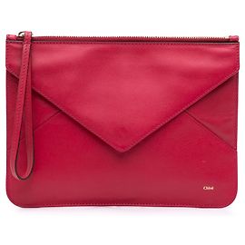 Clutch sobre Chloé de piel roja Roja