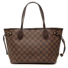 Louis Vuitton Brown Damier Ebene Neverfull PM Castaño