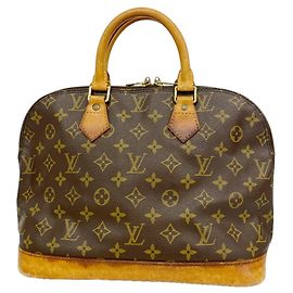 Louis Vuitton Alma Monogram Handbag Brown