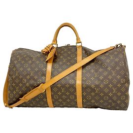 Louis Vuitton Boston Monogram Keepall Bandoulière 60 Castaño
