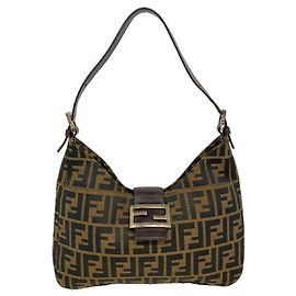 Bolsa Fendi Zucca em nylon e canvas Marrom