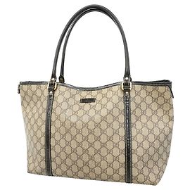Saco Tote Gucci GG Supreme Marrom