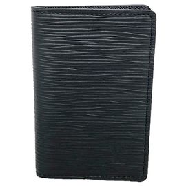 Louis Vuitton Kartenetui aus Epi-Leder Noir Schwarz